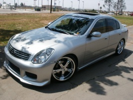 2003 Infiniti G35 with 19x8.5 Kaizer Spade II wheels