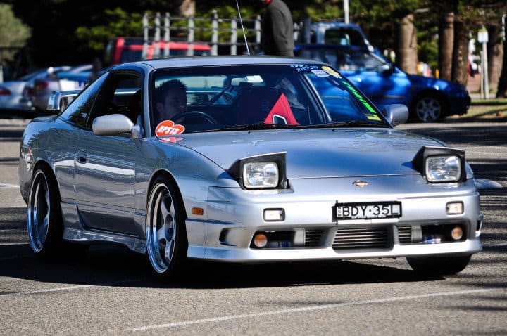 1997 Nissan S13 with 18x9 SSR Professor SP1 wheels
