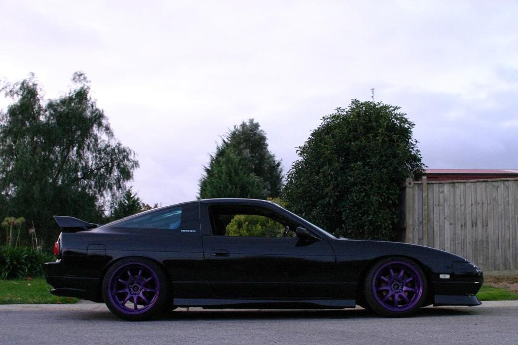 1997 Nissan S13 with 17x9.5 work xd9 wheels