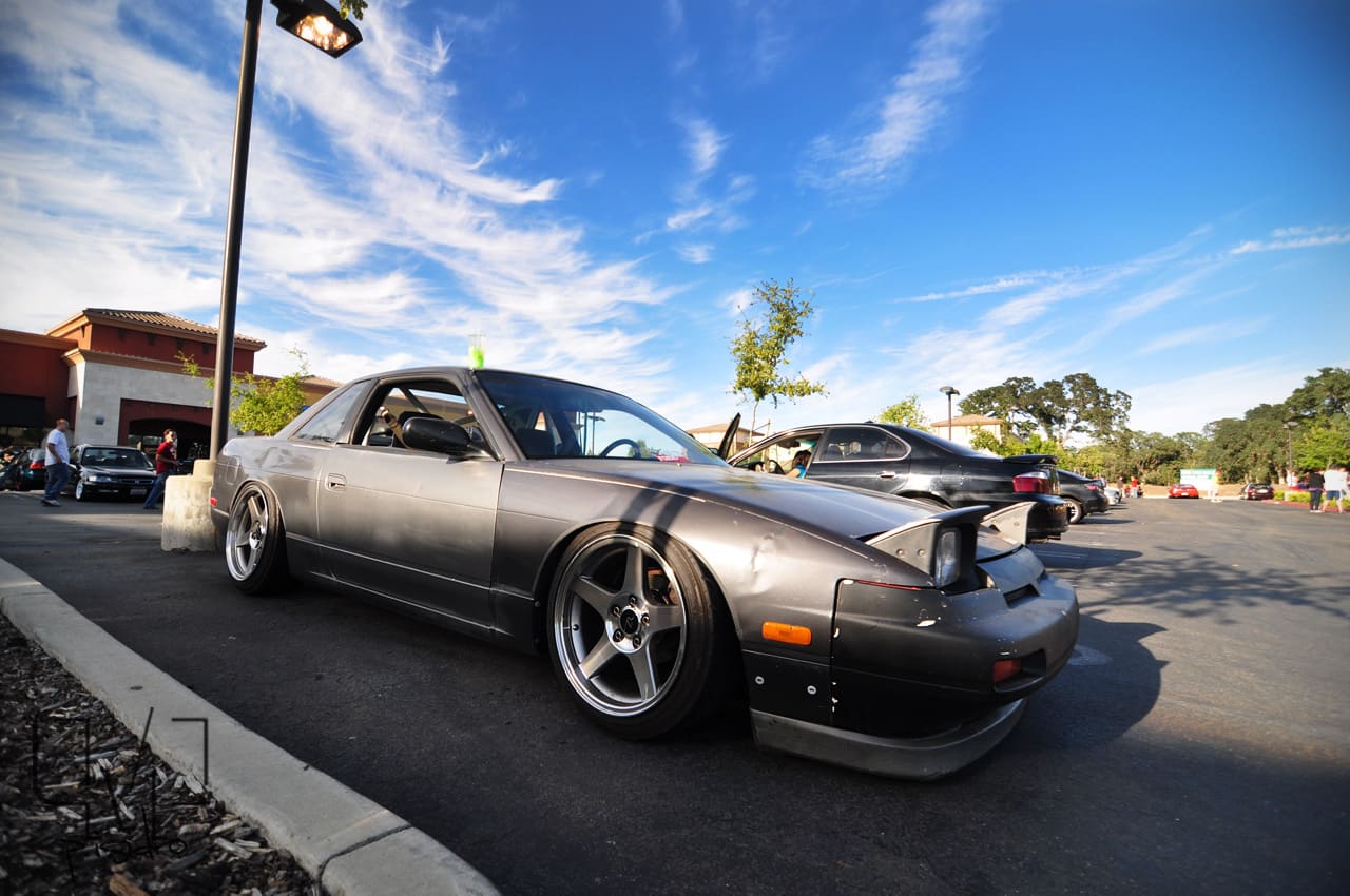 1991 Nissan S13 with 17x9 wheels
