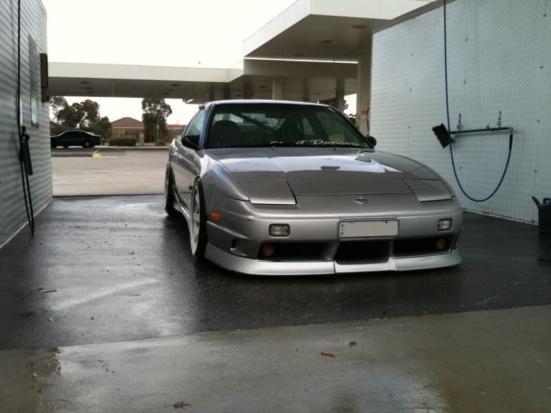1996 Nissan S13 with 17x9 RaysVolk TE37 wheels