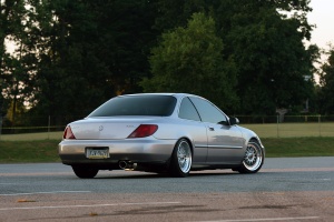 1997 Acura CL with 17x8 Work Ewing wheels
