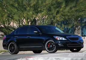 2009 Hyundai Genesis with Enkei LF-10 wheels