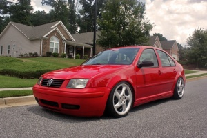 2000 Volkswagen Jetta with 18x7.5 Porsche 993 wheels
