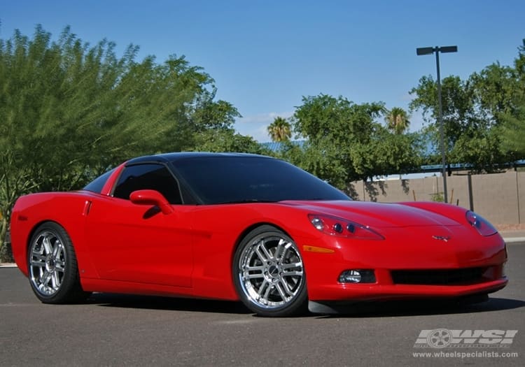 2008 Chevrolet Corvette with Vossen VVS-077 wheels