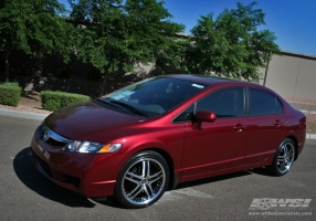 2009 Honda Civic with 2Crave No.10 wheels