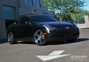2008 Infiniti G35 with Vossen VVS-085 wheels