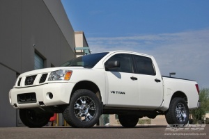 2008 Nissan Titan with Ballistic 811-Hostel wheels
