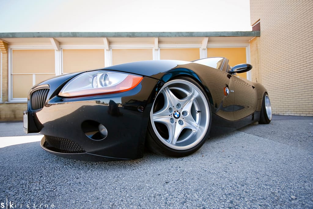 2003 BMW Z4 with 17x9 BMW Z3 M Coupe wheels