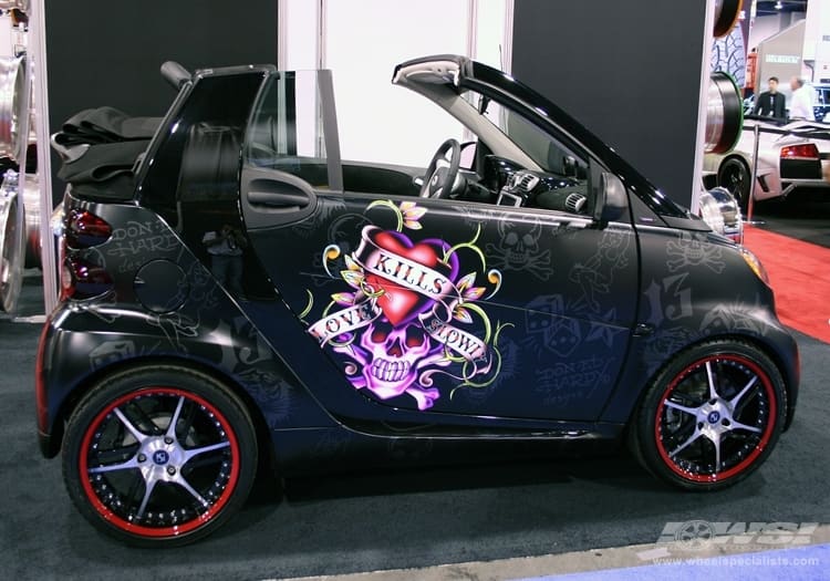 2008 Smart fortwo with Koko Kuture Smart Spline wheels