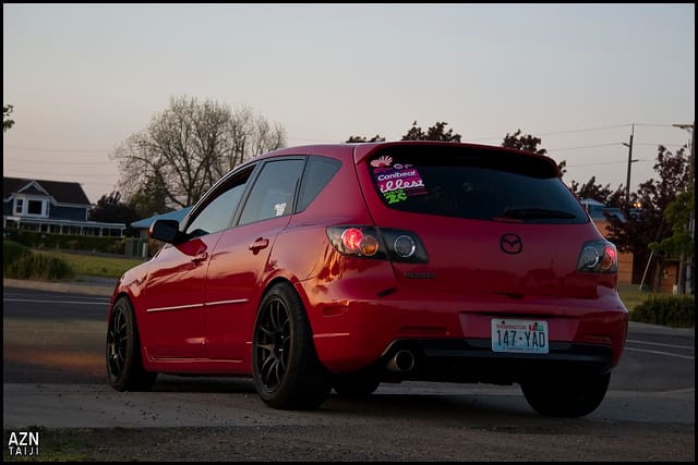 2006 Mazda Mazda3 with 17x8 Work Emotion CR-KAI wheels