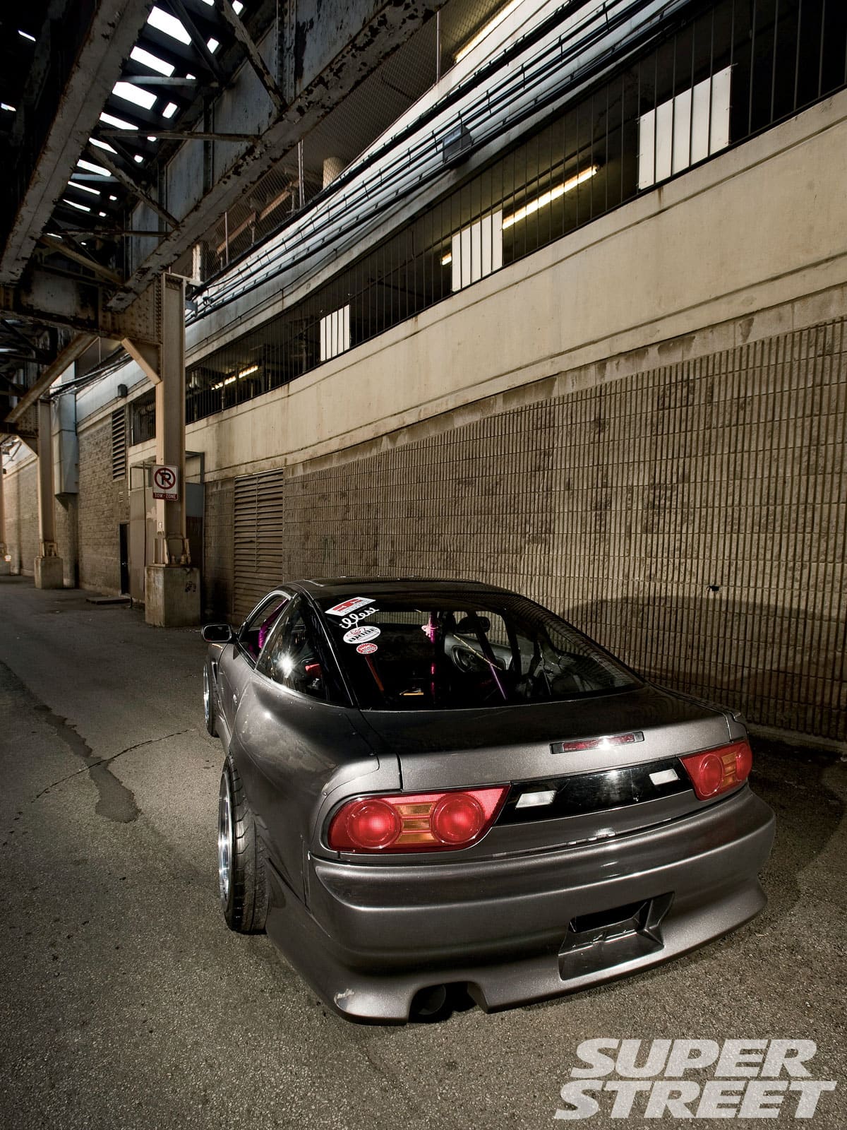 1990 Nissan S13 with 18x10 Work S1 Meister wheels