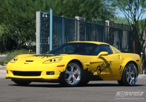 2008 Chevrolet Corvette with GFG Trento-5 wheels