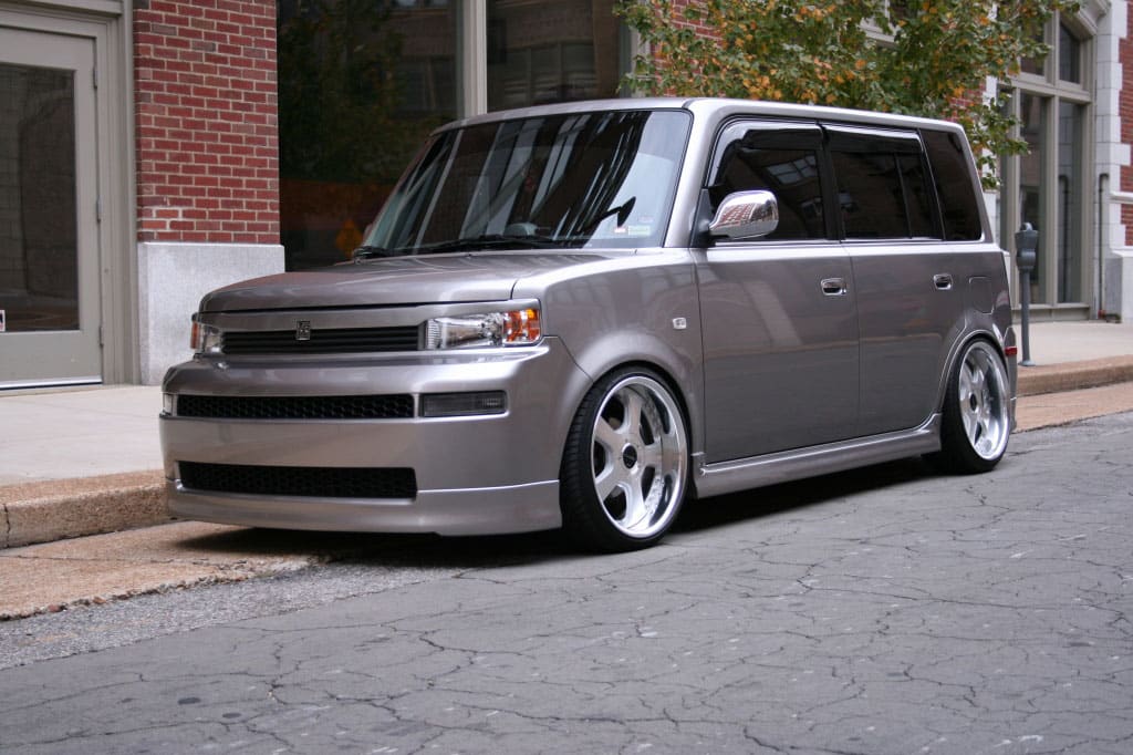 2005 Scion xB with 18x8.5 Work Euroline FS wheels