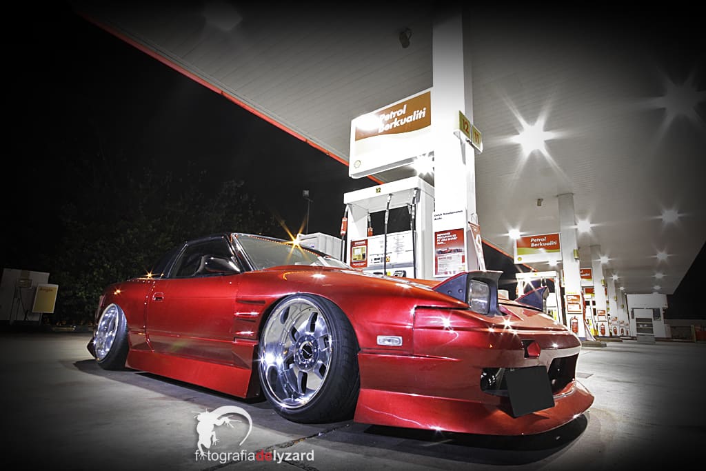 1991 Nissan S13 with 18x10 SSR Vienna Kreis wheels