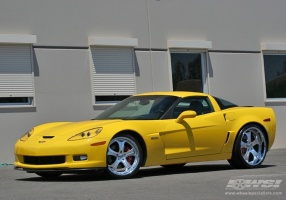 2008 Chevrolet Corvette with GFG Trento-5 wheels