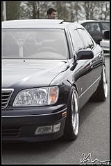 1999 Lexus LS 400 with 19x9 Work Euroline Type N wheels