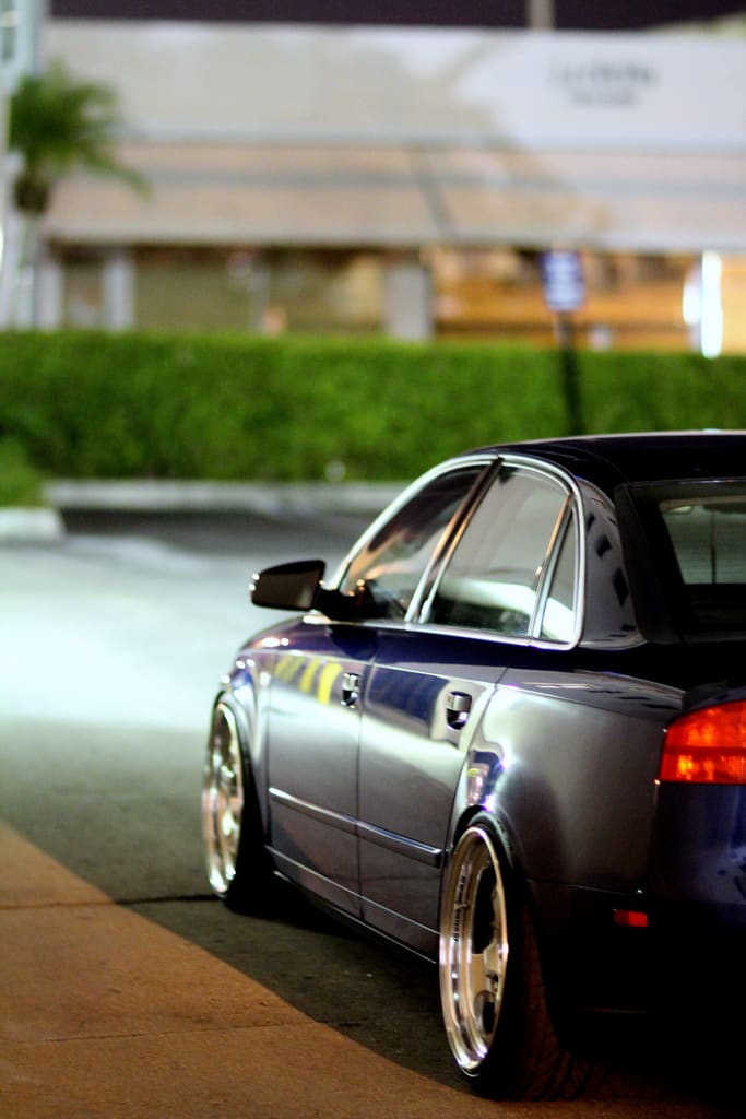 2007 Audi A4 with 18x9 Work Meister S1 wheels