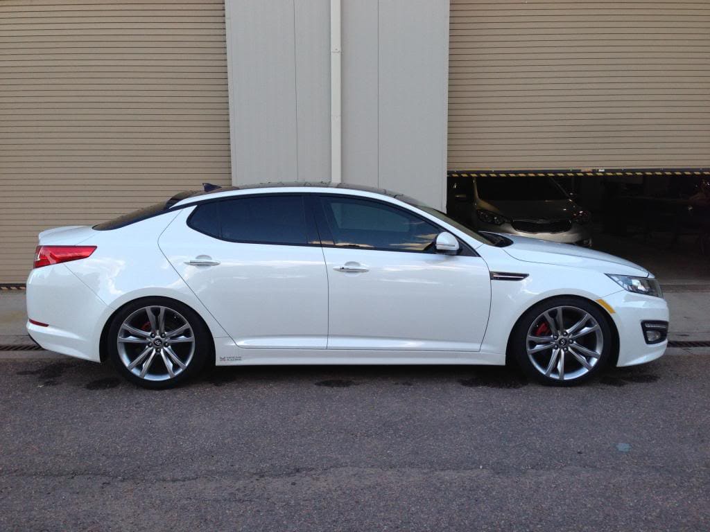 2013 Kia Optima with 19x8 OEM Hyundai Genesis Coupe R-Spec wheels