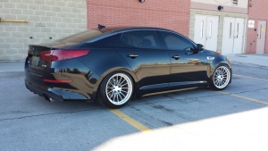 2014 Kia Optima with 18x9.5 Enkei RS05RR wheels