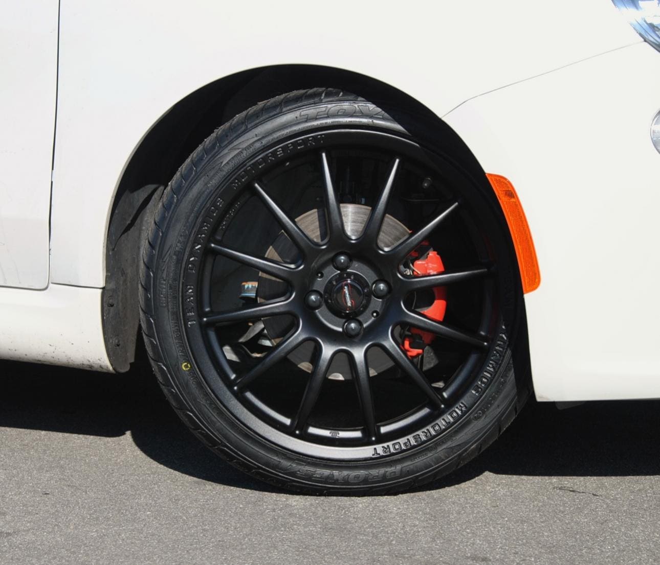 2013 FIAT 500 with Team Dynamics wheels