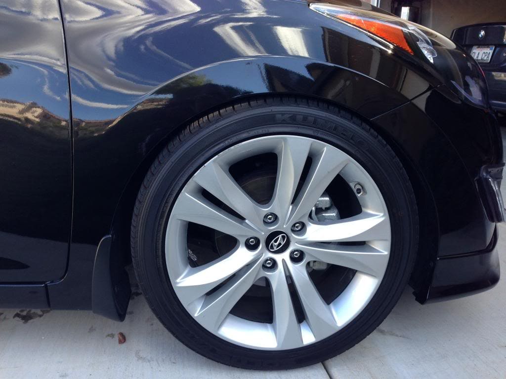 2013 Hyundai Elantra with 18x7.5 OEM Hyundai Genesis Coupe wheels