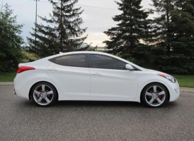 2013 Hyundai Elantra with 18x8 OEM Mazda RX-8 wheels