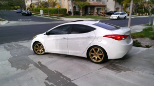 2013 Hyundai Elantra with 18x8.5 XXR 522 wheels
