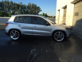 2015 Volkswagen Tiguan with 20x8.5 Work Equip wheels