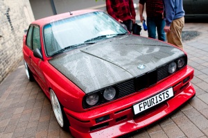 1989 BMW M3 with 17x9 SSR Forumula Mesh wheels