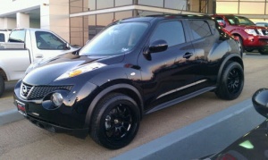 2011 Nissan Juke with 18x9 Advan RS-D wheels