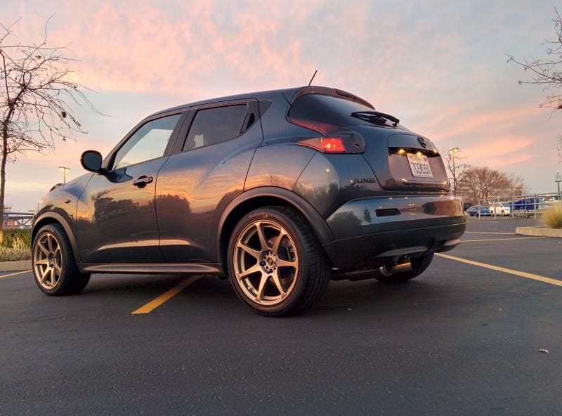 2012 Nissan Juke with 18x9 MB Battle wheels