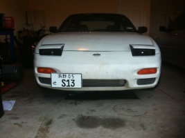 1991 Nissan S13 with 18x9 WORK REZAX wheels