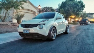 2011 Nissan Juke with 18x8 wheels