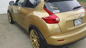 2014 Nissan Juke with 19x9 TSW Nurburgring wheels