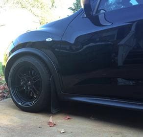2013 Nissan Juke with 17x9 Enkei RPF1 wheels