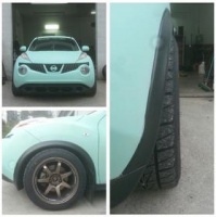 2014 Nissan Juke with 17x9 wheels
