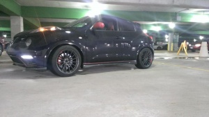 2014 Nissan Juke with 18x9.5 Enkei RS05RR wheels