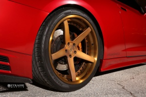 2015 Nissan GT-R with 21x10.5 Strasse S5 wheels