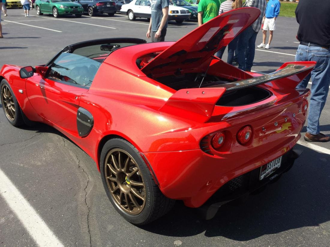 2011 Lotus Exige with 16x7 Team Dynamics Pro Race 1.2 wheels