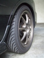 2004 Subaru Impreza with Revs Bronze wheels