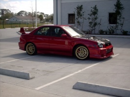 2003 Subaru Impreza with 18x7.5 Subsero wheels