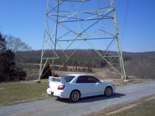 2004 Subaru Impreza with 17x7.5 wheels