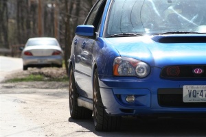2004 Subaru Impreza with 18x8 FRSB wheels
