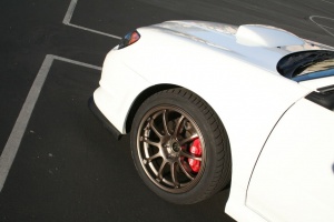 2006 Subaru Impreza with 17x8 Rota G-Force wheels