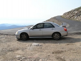 2004 Subaru Impreza with 17x8.5 wheels