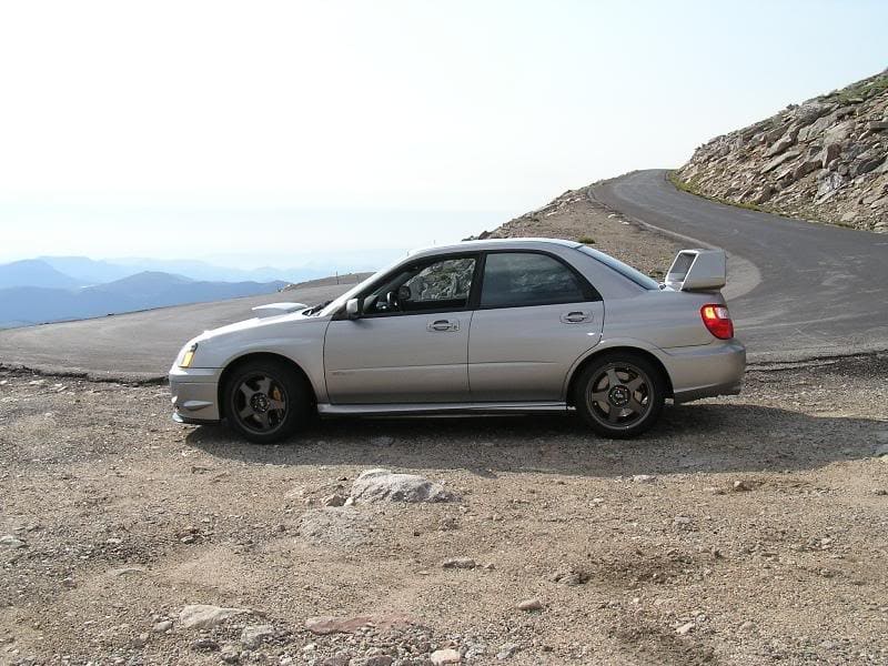 2004 Subaru Impreza with 17x8.5 wheels
