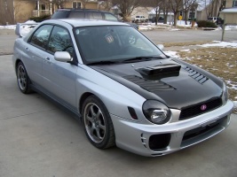 2003 Subaru Impreza with 17x7.5 Rota Downshift wheels