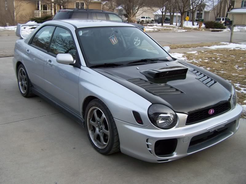 2003 Subaru Impreza with 17x7.5 Rota Downshift wheels