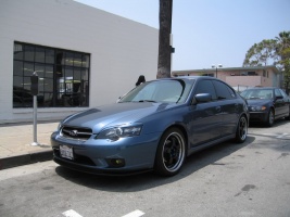 2005 Subaru Legacy with 18x8 Rota D2 wheels